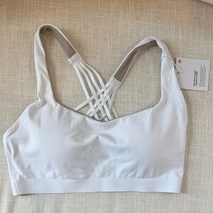 Lululemon Flexy Flex Strappy Yoga Bra; White; size S/M;NWT